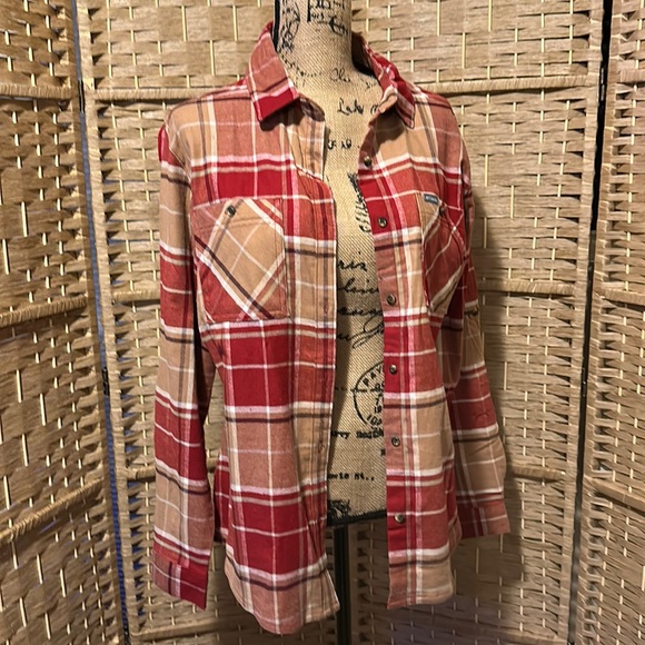 Columbia Plaid Flannel Shirt Button Down L NWT - Picture 2 of 12